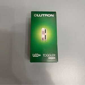 Lutron LED+ Toggler Dimmer Switch TGCL-153PR-WH